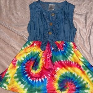 Tie-dye extra small dress . 2T .